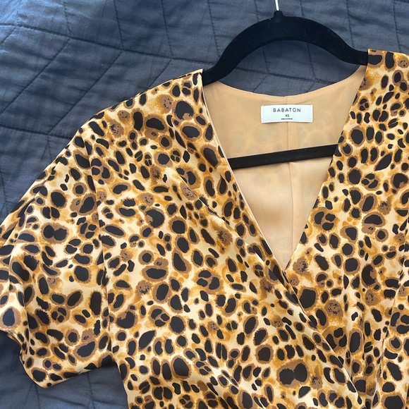 Babaton cheetah wrap dress - Picture 2 of 12